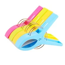 4入組塑膠衣夾 - 彩色 - 查看 2