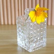 1pc Clear Flower Vase - Clear - View 1