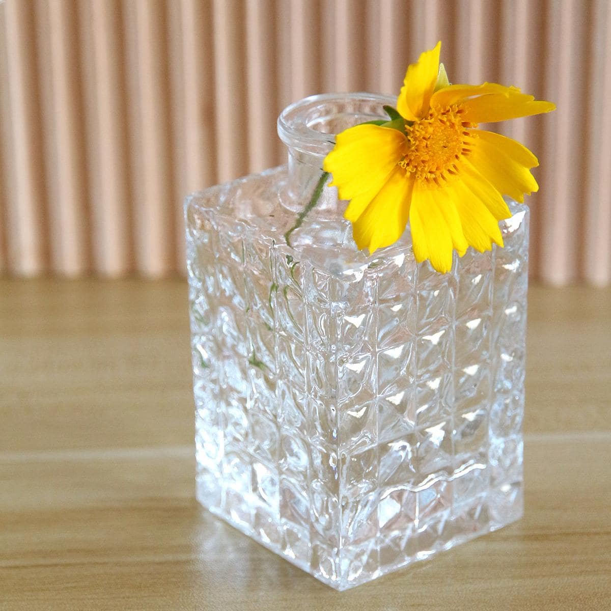 1pc Clear Flower Vase - Clear - View 1