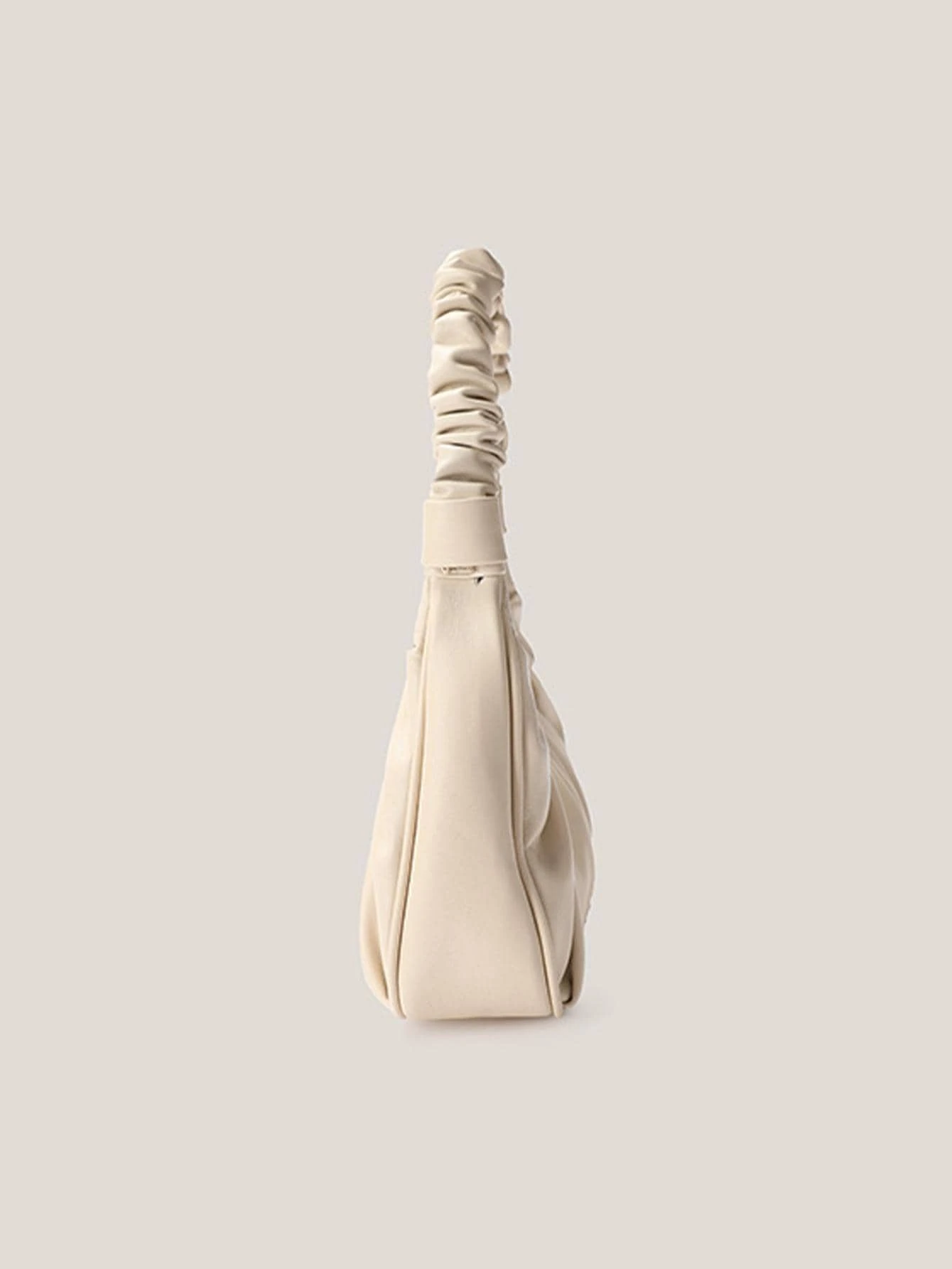 Fashionable Pleated Cloud Design Versatile Shoulder Bag - Apricot - View 5