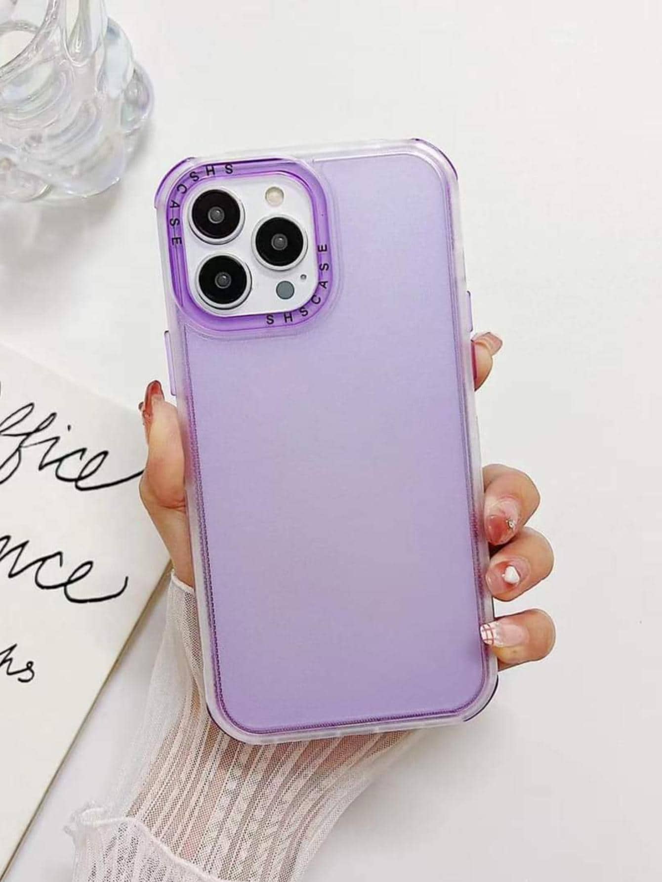 Funda para celular en tono morado de uso rudo - Morado - Ver 1