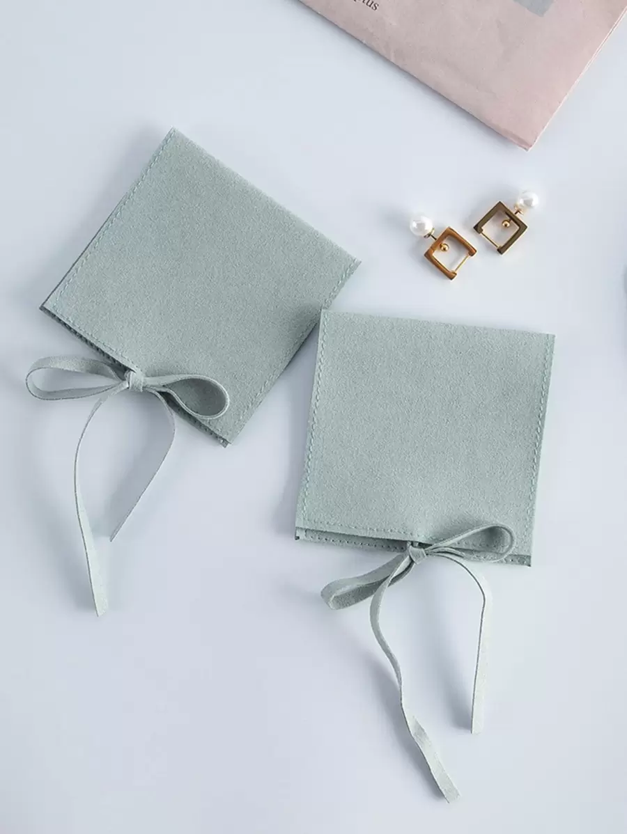 5 Peças/Conjunto Sólido Bolsa De Armazenamento De Joias