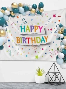 標語圖案掛毯 - 彩色 - 查看 7