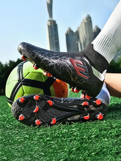 男/女專業足球訓練鞋,戶外運動,固定場地,透氣,帶釘中性運動鞋,情侶款式