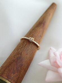 Stylever 1入組復古玫瑰戒指適合女士S925純銀女士們首飾類復古奢華夏天裝飾戒指精細首飾類禮品適合女孩適用於情侶定情戒指 - 金色 - 查看 6