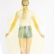 1pc Portable Disposable Raincoat - Orange - View 3