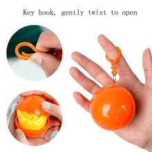 1pc Portable Disposable Raincoat - Orange - View 5