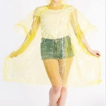 1pc Portable Disposable Raincoat - Orange - View 6