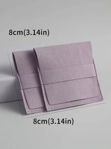 5pcs/set Plain Jewelry Storage Bag - Purple - View 4