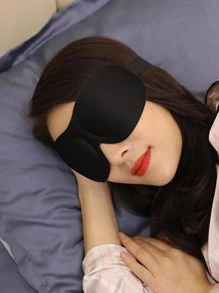 眼罩睡眠面罩超轻 3D 遮光休息放松舒适柔软夜间眼罩女士男士眼罩旅行小睡 Stonego 眼罩适用于卧室、旅行、办公室、学校 - 黑色 - 查看 5