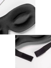 眼罩睡眠面罩超轻 3D 遮光休息放松舒适柔软夜间眼罩女士男士眼罩旅行小睡 Stonego 眼罩适用于卧室、旅行、办公室、学校 - 黑色 - 查看 4