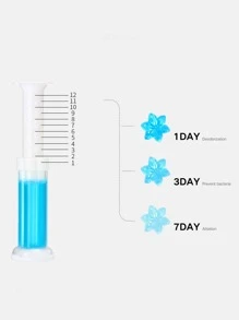 1 cái Gel vệ sinh thiết kế hoa làm sạch nhà vệ sinh - Đỏ - Xem 7