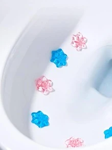 1 cái Gel vệ sinh thiết kế hoa làm sạch nhà vệ sinh - Đỏ - Xem 3