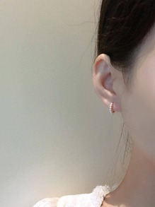 HuooNew Aretes De Plata Esterlina Con Decoración De Perlas Falsas