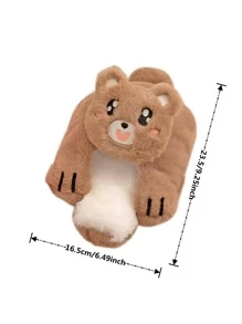 1pc Cartoon Cat Design Random Color Hot Water Bag - Multicolor - View 3