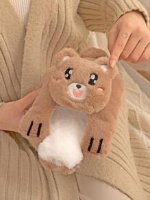 1pc Cartoon Cat Design Random Color Hot Water Bag - Multicolor - View 4