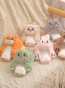 1pc Cartoon Cat Design Random Color Hot Water Bag - Multicolor - View 5