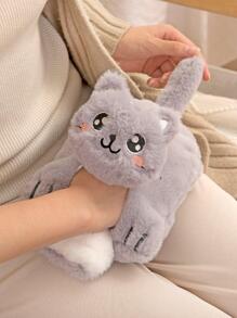 1pc Cartoon Cat Design Random Color Hot Water Bag - Multicolor - View 6