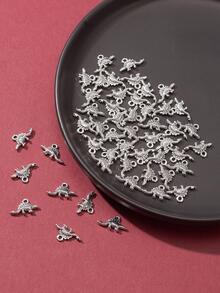 50入組恐龍鋅合金吊墜 - Ancient Silver - 查看 4