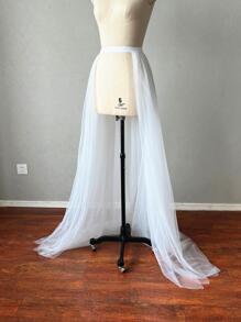 Solid White Petticoat - White - View 1