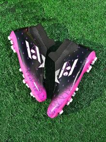 Zapatos De Fútbol Para Mujer Para Entrenamiento En Pasto, Botas Con Clavos Transpirables Para Deportes Al Aire Libre Para Hombre Y Mujer, Zapatos De Fútbol Profesionales Para Parejas Con Clavos Ronaldo Cleats - Rosa Fucsia - Ver 3
