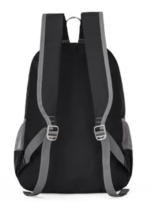 Letter Patch Ba lô sức chứa lớn màu đen cho doanh nghiệp Ba lô đi học Túi đi học Túi đi học trở lại trường Ba lô máy tính xách tay cho trường học Ba lô thông thường Ba lô máy tính xách tay cho du lịch Đi làm Nhẹ - màu đen - Xem 4