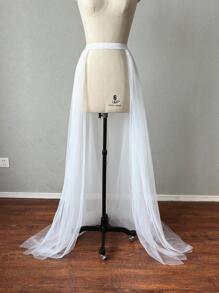 Solid White Petticoat - White - View 2