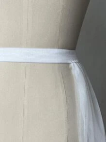 Solid White Petticoat - White - View 3