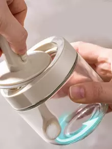 1入組透明香料罐帶湯匙