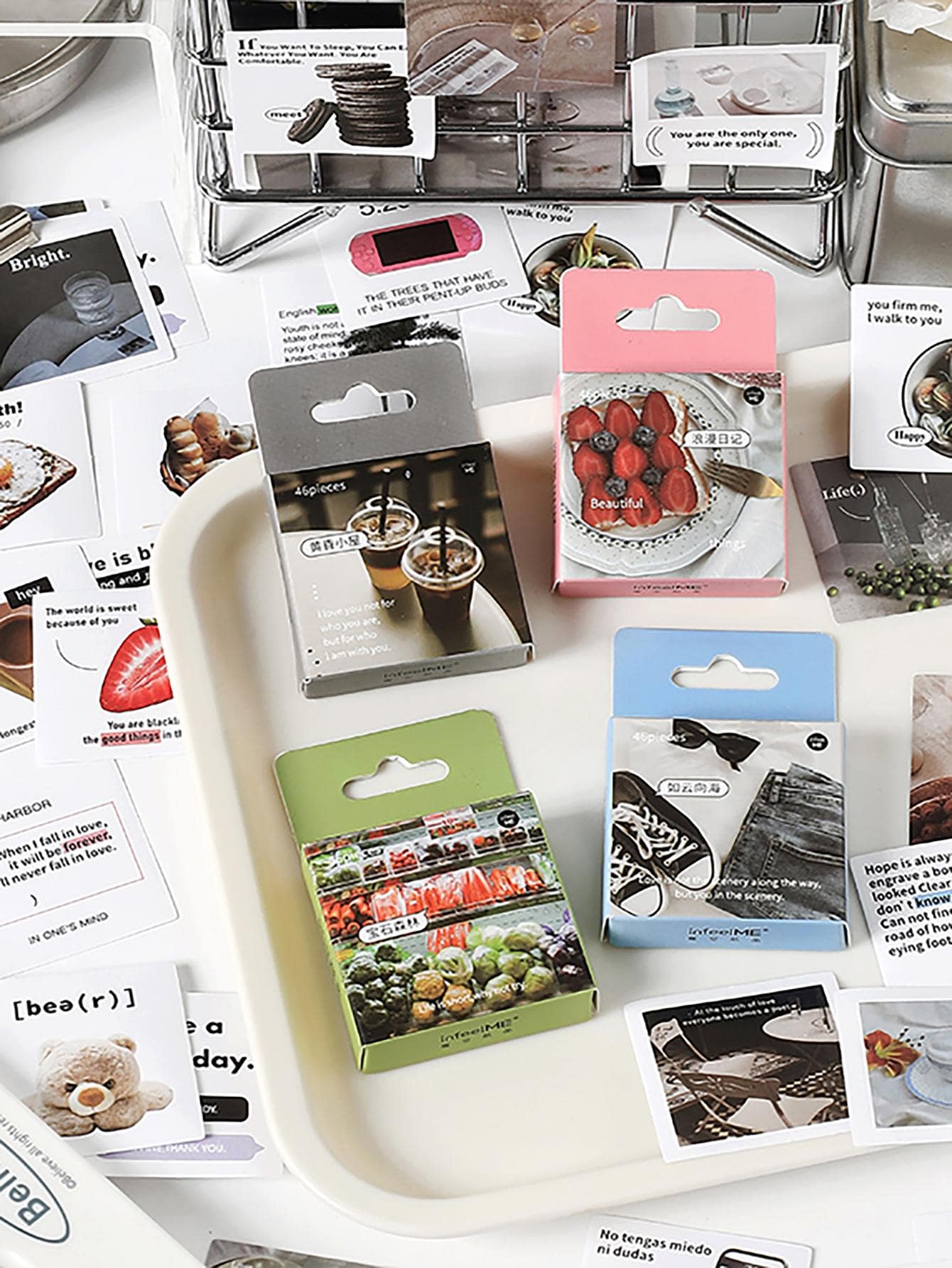 46pcs Mixed Pattern Assorted Sticker - Multicolor - View 1