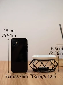 1pc Faceted Essential Oil Lamp Candle Holder For Home Use Gifts Birthday Graduation