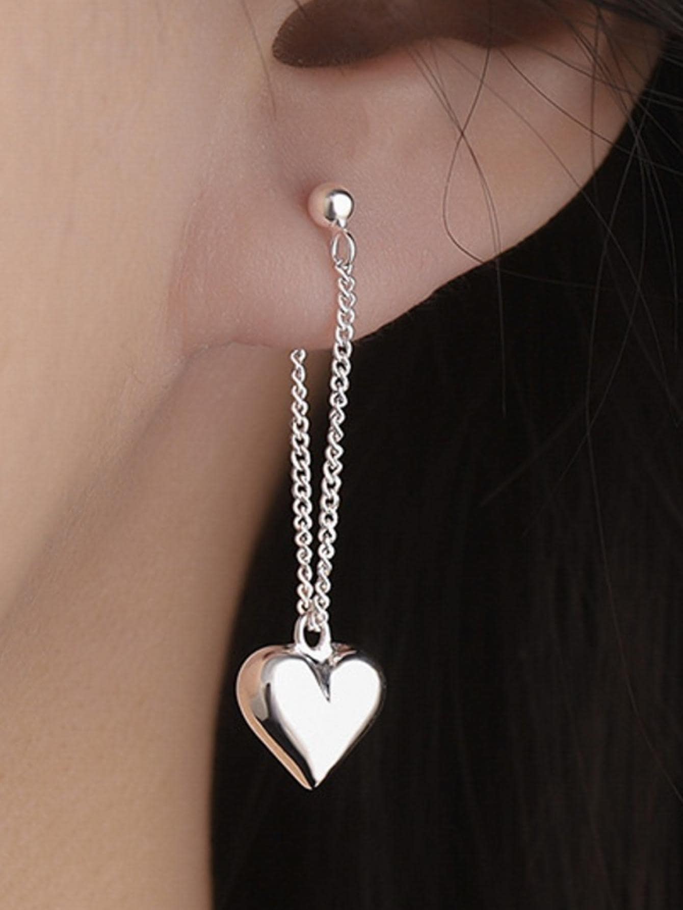 Heart Drop Earrings