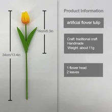 10入組人造花、人造鬱金香、家居裝飾、婚禮、節日、慶典裝飾