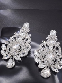 Bông tai thả rhinestone - Xem 1