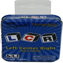 George & Co. Games The Original Left Center Right Dice Game - Black - View 1