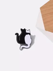 Men's Cartoon Cat Design Brooch, For Jewelry Gift And Party - Multicolor - View 6