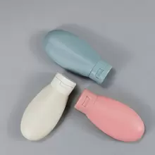 3 件硅胶防漏旅行瓶套装可随身携带可再填充可挤压容器，用于装洗发水、乳液、洗漱用品旅行必需品海滩旅行收纳袋暑假返校旅行必需品、海滩旅行收纳袋、暑假返校学校用品假日露营假日必需品配件迷你女士香水男士香水 - 彩色 - 查看 2