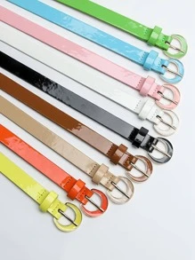 1 đai thắt lưng rắn chắc - Màu xanh lam - Xem 5