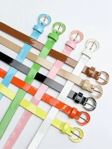 1 đai thắt lưng rắn chắc - Màu xanh lam - Xem 3