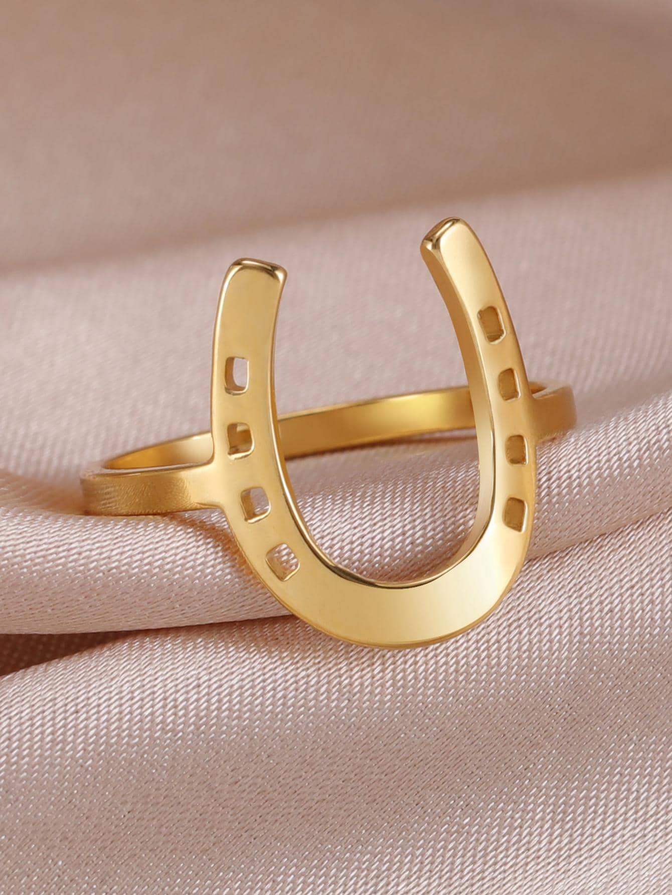 Vòng bít trang trí hình móng ngựa - Vàng - Xem 1
