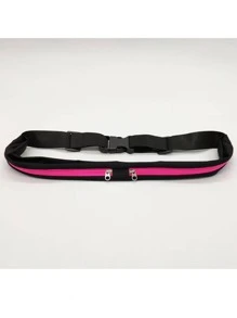 1pc Two Tone Polyester Waterproof Running Bag - Multicolor - View 1