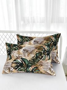 Tropical Print Duvet Cover Set Without Filler - Multicolor - View 3