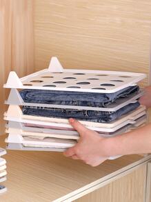 1 pieza Estante de almacenaje de plástico ropa