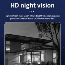 1 pieza de plástico moderno alta definición seguridad cámara para casa - Negro - Ver 2