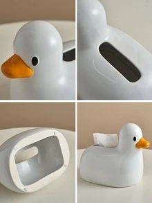 1 pieza Caja para pañuelos Pato de dibujos animados en forma