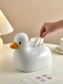 1 pieza Caja para pañuelos Pato de dibujos animados en forma