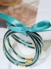 chiếc thời trang và đơn giản trong suốt với bụi lấp lánh, thích hợp cho hàng ngày, tiệc tùng, lễ hội và tặng quà vào mùa hè - màu xanh lá - Xem 6