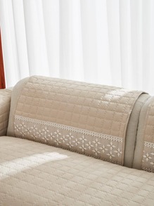 1 pièce Serviette De Canapé À Broderie Fleur