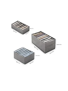 1 hộp đựng quần áo trơn - Xám - Xem 6