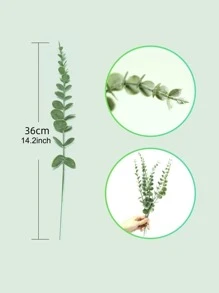 10入組人造桉樹葉 - 綠色 - 查看 11